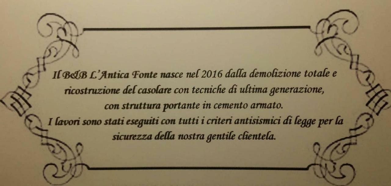 B&B L' Antica Fonte Spinetoli Zewnętrze zdjęcie